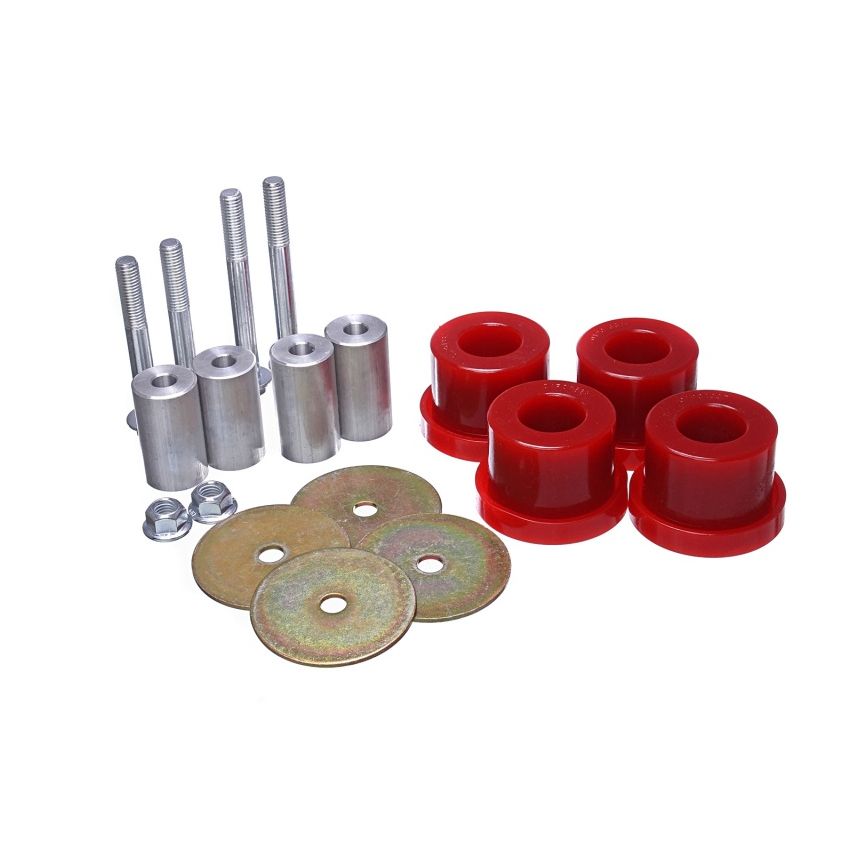 Energy Suspension 2015 Ford Mustang (Exc Cobra) Red Differential Mount Bushing Set