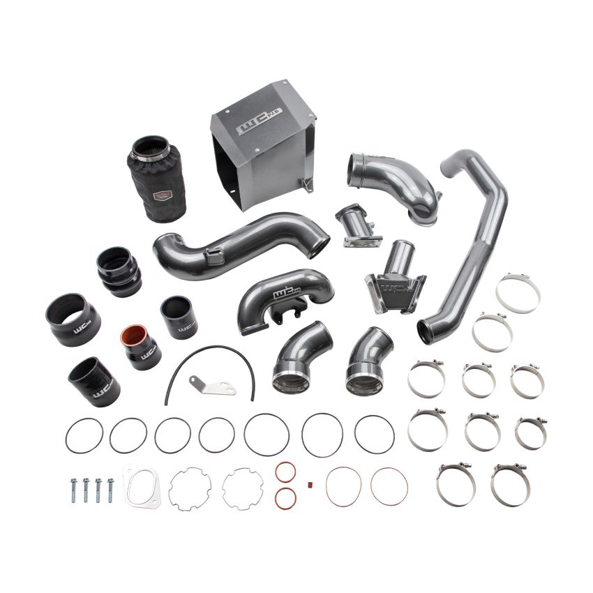 Wehrli WCF100438-CP 2007.5-2010 Chevrolet Duramax 6.6L LMM Stage 2 High Flow Intake Bundle Kit - Candy Purple