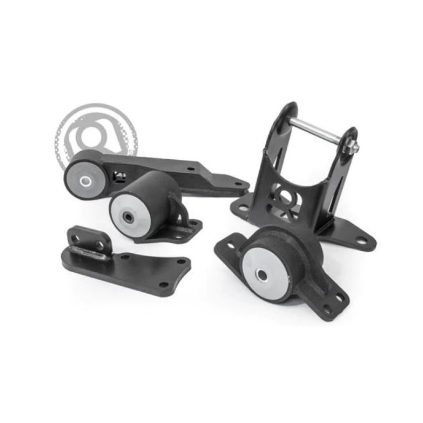 Innovative 00-07 Honda Insight K-Series Black Steel Mounts 75A Bushings (K20 Engine and Trans)