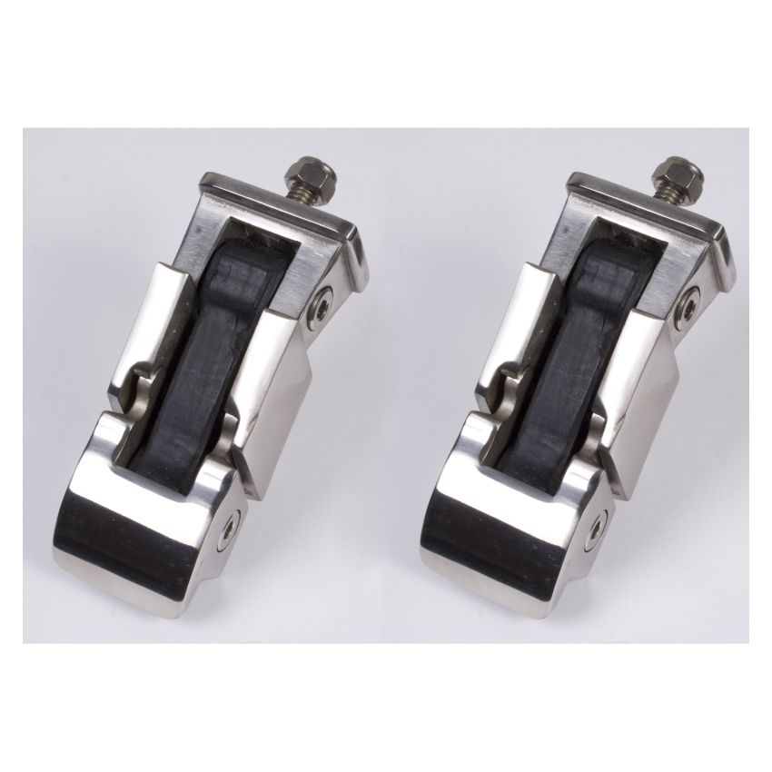 Rugged Ridge 97-06 Jeep Wrangler TJ Stainless Steel Hood Catch Set