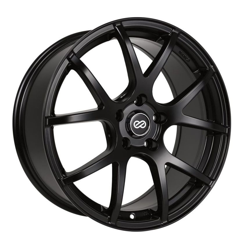 Enkei M52 16x7 45mm Offset 5x100 Bolt Pattern 72.6mm Bore Dia Matte Black Wheel