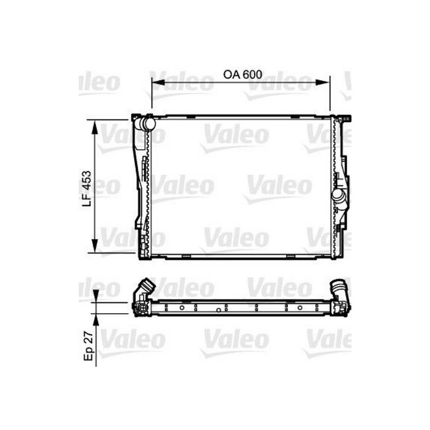 Valeo 735166 2008-2013 BMW 328i Radiator (VS2882)