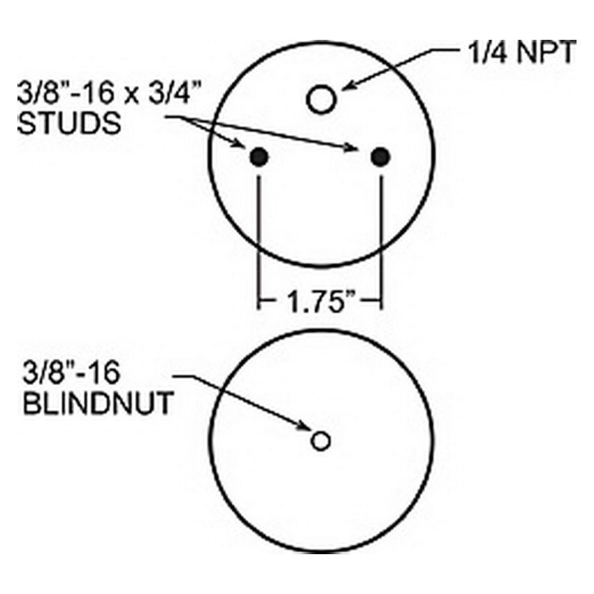 Firestone 6781 Ride-Rite Replacement Bellow 267C (For Kit PN 2071 / 2100 / 2153 / 2170) (W217606781)