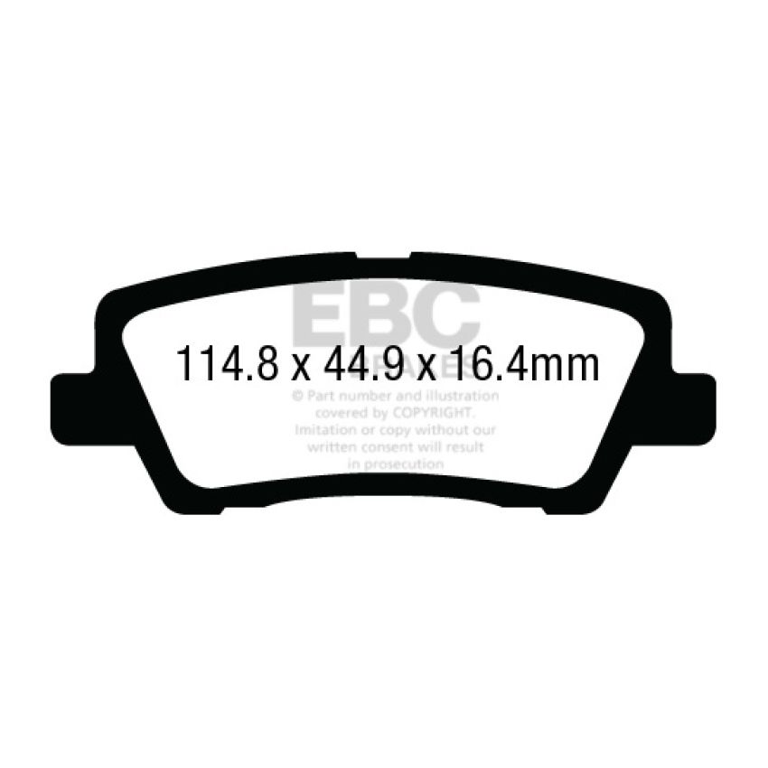 EBC DP43012R 12+ Cadillac ATS 2.0 Turbo Yellowstuff Rear Brake Pads