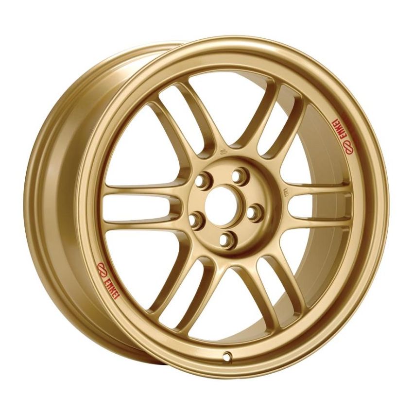 Enkei RPF1 17x9 5x114.3 45mm Offset 73mm Bore Gold Wheel  RX8