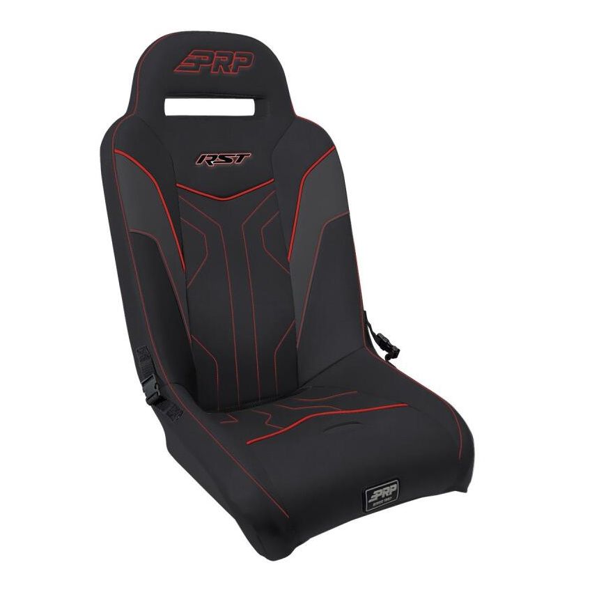 PRP Polaris RZR PRO XP/PRO R/Turbo R RST Suspension Seat- Black/Red