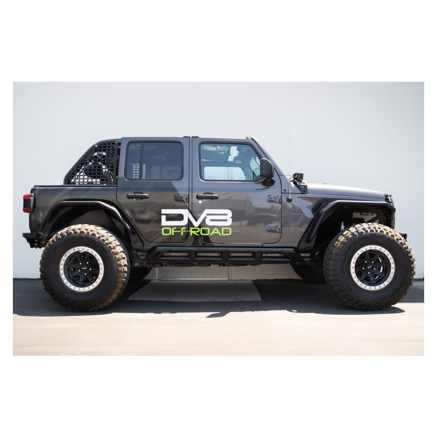 DV8 Offroad SRJL-07 18-23 Jeep Wrangler JL 4 Door FS-15 Series Rock Sliders