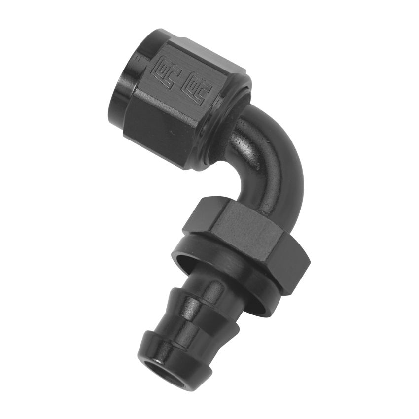 Russell Performance -10 AN Twist-Lok 90 Degree Hose End (Black)