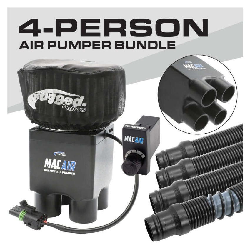 Rugged Radios MAC-4P-KIT MAC Air 4-Person Helmet Air Pumper (Bundle)