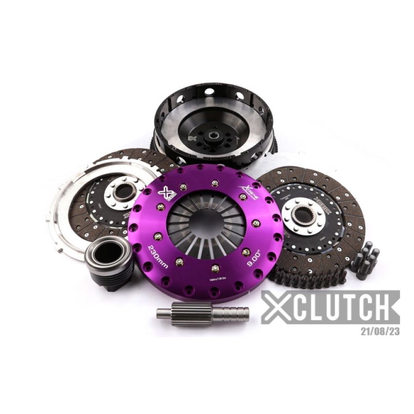 XCLUTCH XKBM23560-2G 15-18 BMW M3 Base 3.0L 9in Twin Solid Organic Clutch Kit