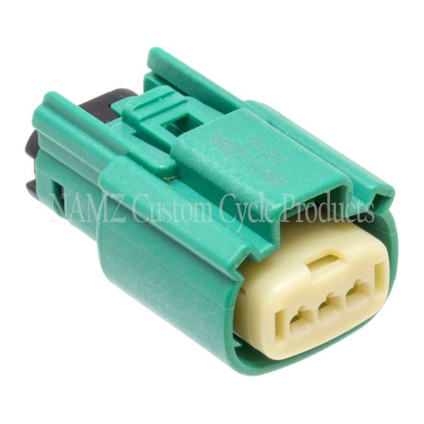 NAMZ NM-33471-0304 2007 VROD CAW/CD/CDX Main Harness Molex MX-150 3-Pos Male Connector - Green (HD 72540-07GN)