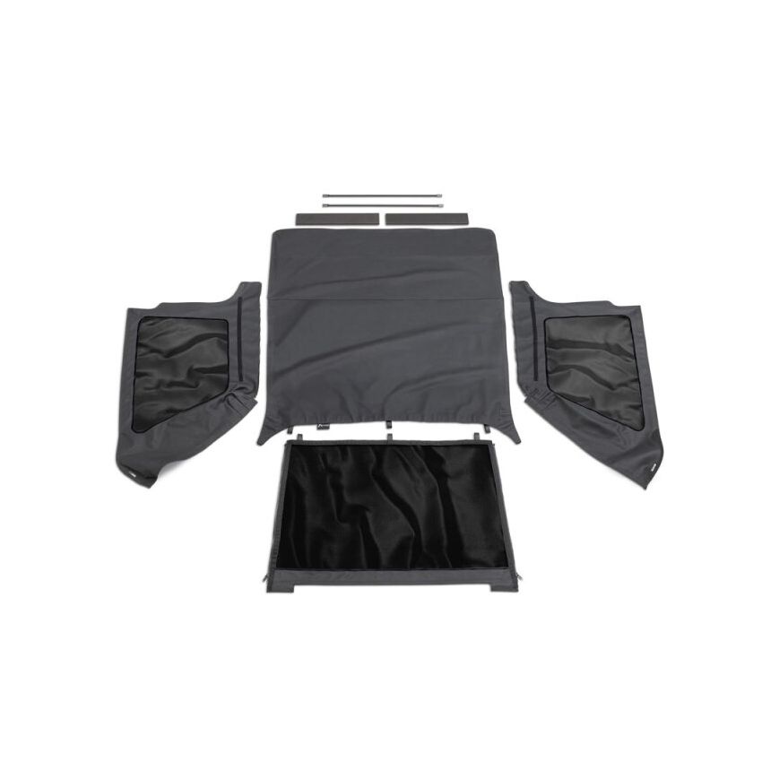 Rampage 109735 1997-2006 Jeep Wrangler(TJ) Excludes LJ Unlimited Frameless Soft Top Kit - Black Diamond