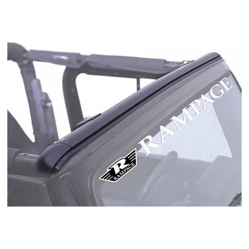 Rampage 901001 1976-1983 Jeep CJ5 Windshield Channel - Black