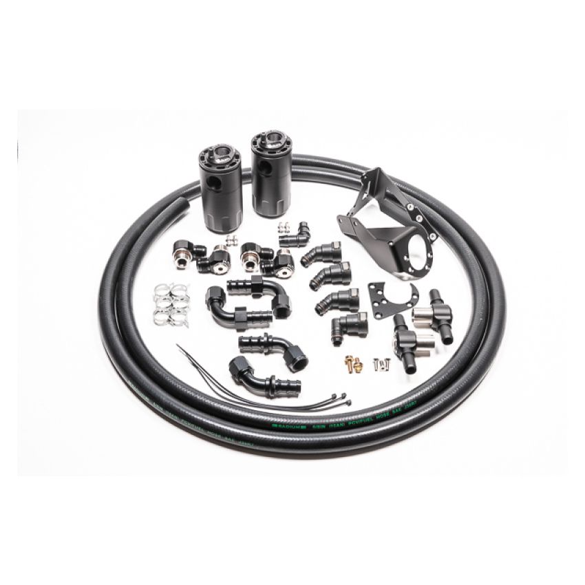 Radium Engineering Dual Catch Can Kit Nissan R32 Skyline GT-R Fluid Lock