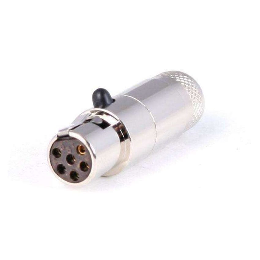 Rugged Radios C6P-FL 6-Pin Female Mini XLR Connector TA6FL