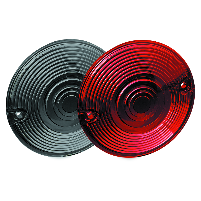 Kuryakyn 4996 Red Lenses For Flat Turn Signals
