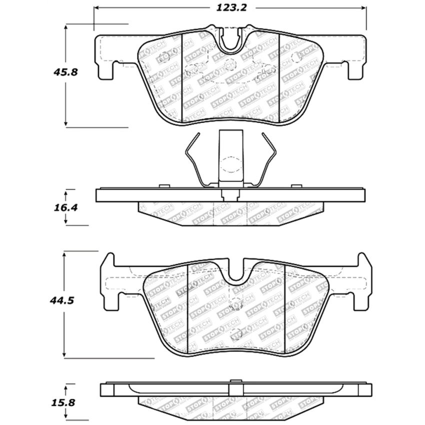 Stoptech 309.16130 Performance Brake Pads
