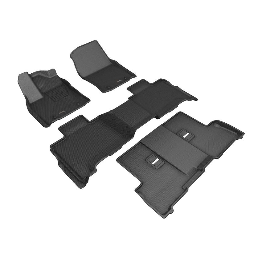 3D Maxpider 2023 Toyota Sequoia Kagu 1st 2nd 3rd Row - Set (Black)