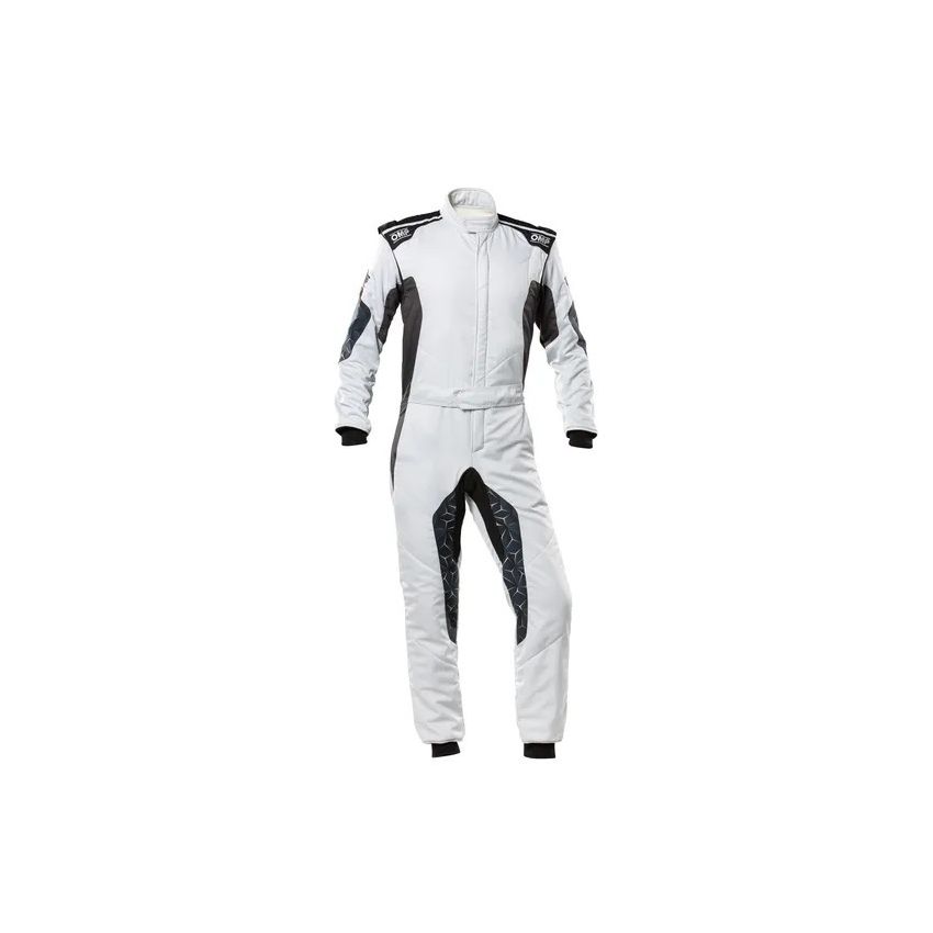 OMP RACING, INC. OMPIA0-1864-A01-089-60 TECNICA HYBRID OVERALL F IA 8856-2018 GRAY / BLAC