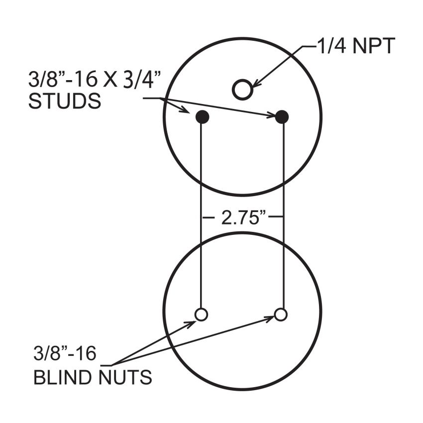 Firestone 6859 Ride-Rite Replacement Bellow 224C (For Kit PN 0830/2080/2032/2068) (W217606859)