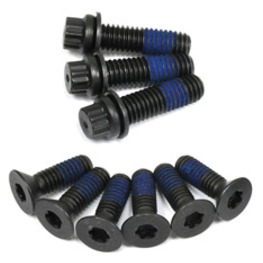 ATI ATI950224 Damper Bolt Pack - LS Y Body - 6 - 5/16 - 18x1 & 3 - 3/8 - 16x1 - Aluml Flat Head - 9 Bolts