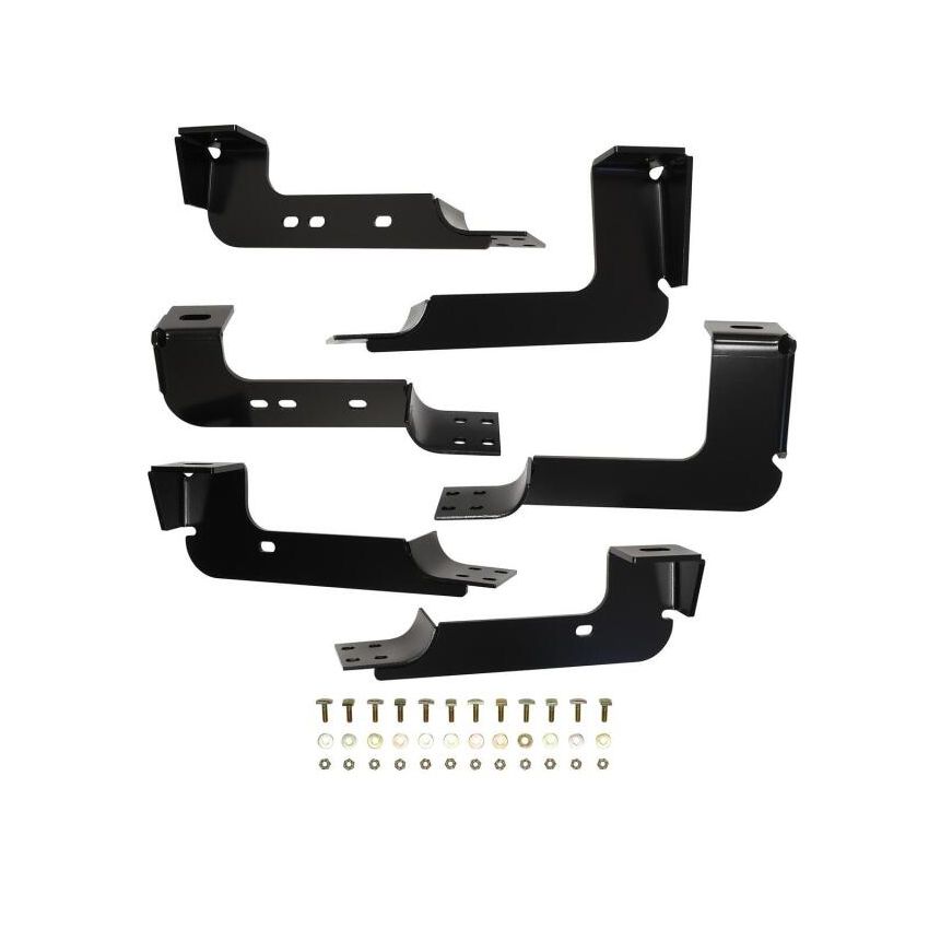 Westin 2004-2013 Chevy Silverado 1500 Crew Cab Premier Oval Nerf Step Bar Mount Kit - Black