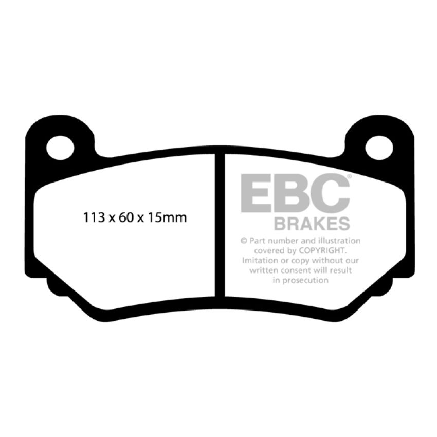 EBC DP41377R 08-11 Lotus Exige 1.8 Supercharged (240) Yellowstuff Front Brake Pads