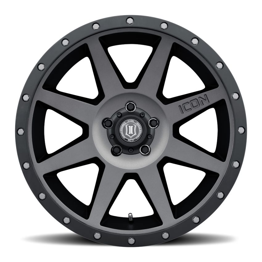 ICON 1820908350TT Rebound 20x9 6x5.5 0mm Offset 5in BS Titanium Wheel