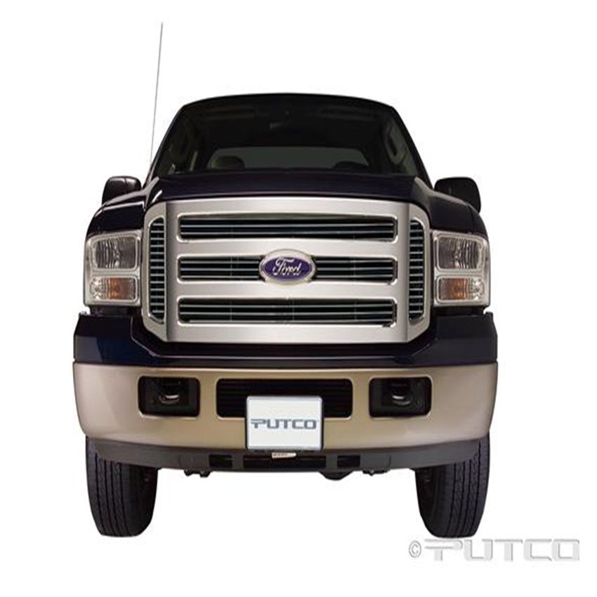 Putco 71155 05-07 Ford SuperDuty - Incl Side Vents Shadow Billet Grilles