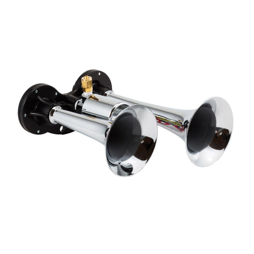 Kleinn Air Horns 99 Kleinn Chrome Dual Horn/ 6.5In/5In - Chrome-Plated Zinc Alloy