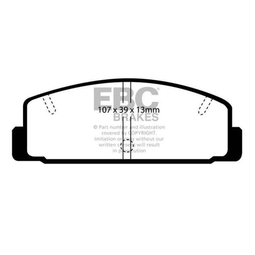 EBC 03-04 Mazda Protege 2.0 Turbo (Mazdaspeed) Greenstuff Rear Brake Pads