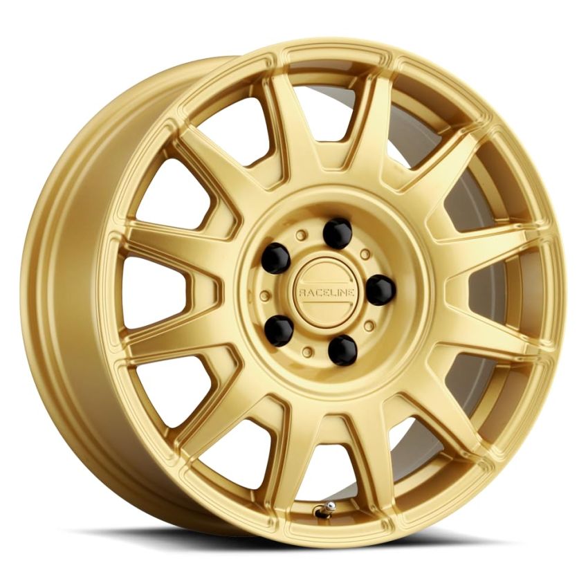 Raceline 401GD Aero 17x8in / 5x114.3 BP / 40mm Offset / 72.62mm Bore - Gloss Gold Wheel