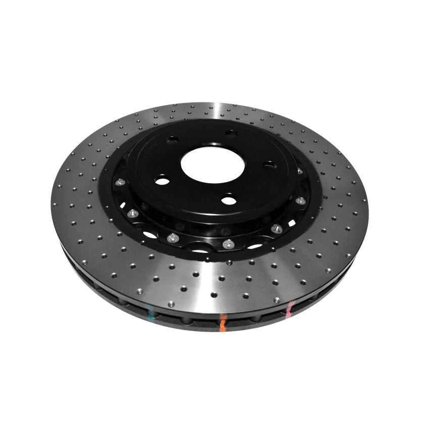 DBA 52532BLKXD 06-10 Jeep Grand Cherokee SRT8 Front 5000 Series Cross Drilled Rotor w/Black Hat