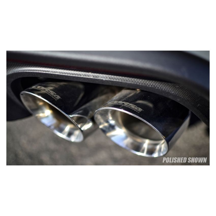 CORSA Performance 21001GNM Corsa 2018-2023 Ford Mustang GT Fastback 5.0L 3in Cat-Back System Dual Rear Exit w/ 4in GunmetalTips