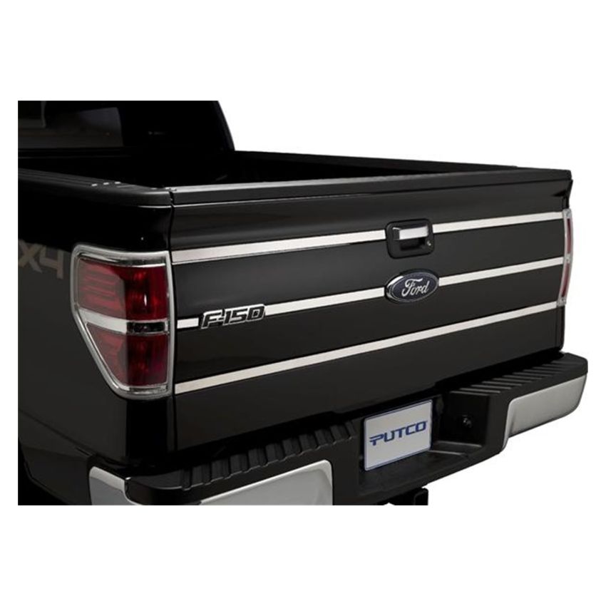 Putco 402702 09-14 Ford F-150 - SS Tailgate Accent - 6pcs (3 Horizontal Lines) Tailgate Accents