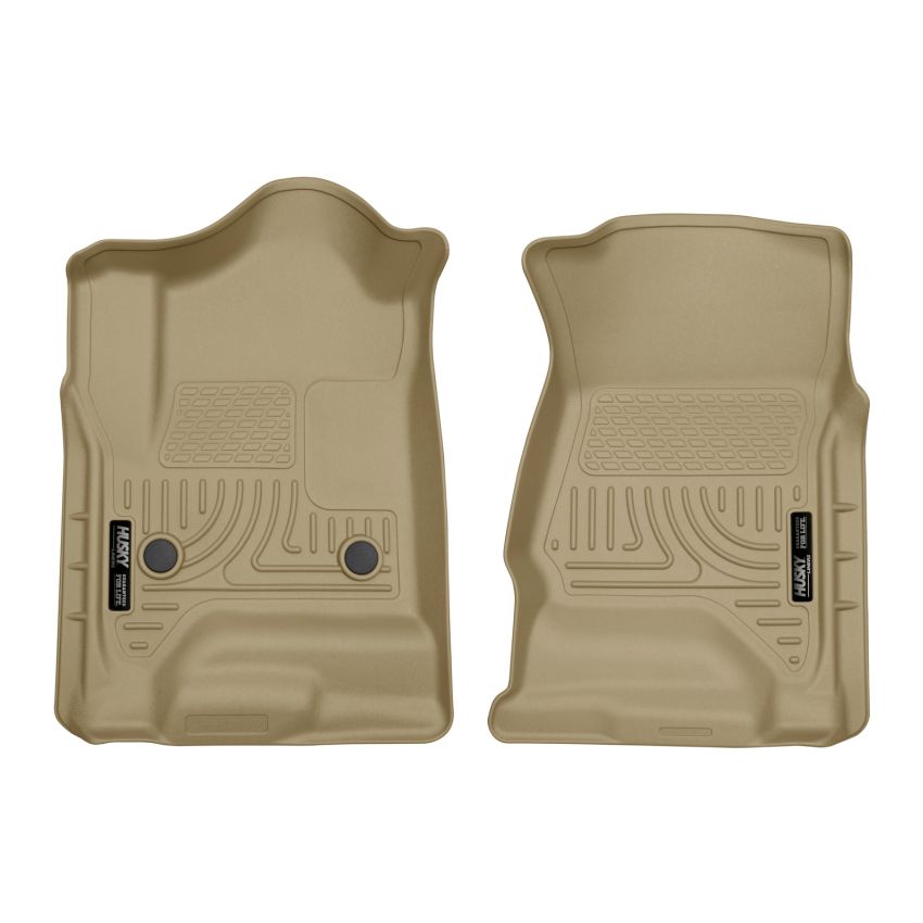 Husky Liners 14 Chevrolet Silverado 1500/GMC Sierra 1500 WeatherBeater Tan Front Floor Liners