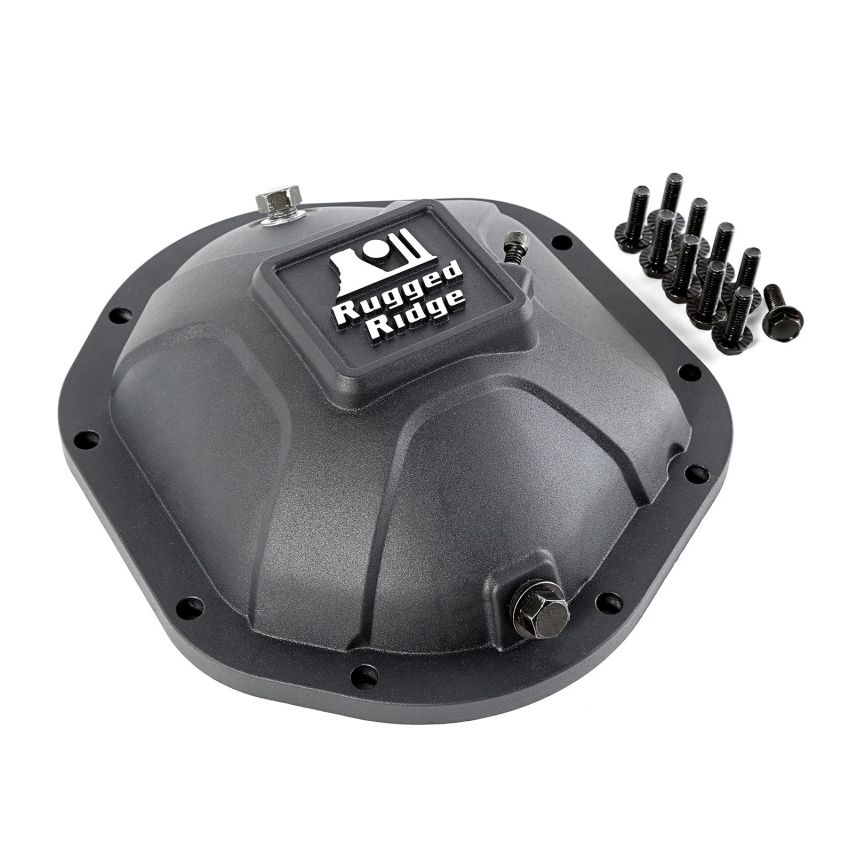 Rugged Ridge Boulder Aluminum Differential Cover Dana 44 Black