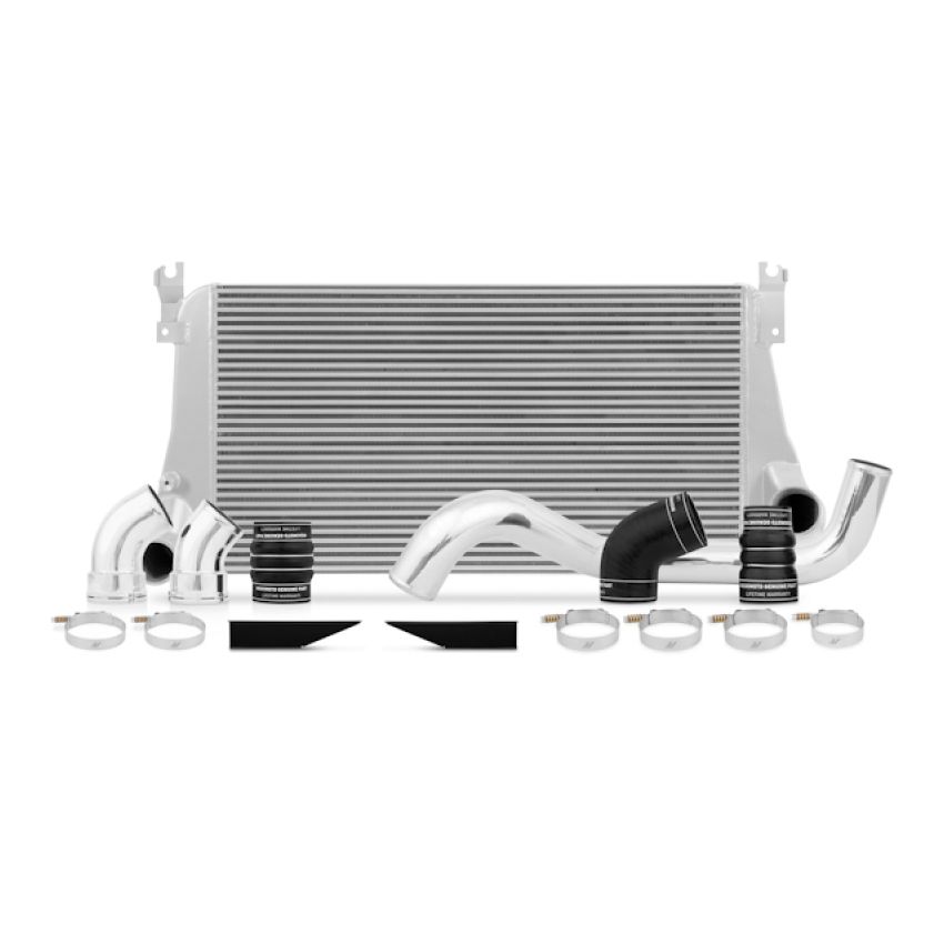 Mishimoto MMINT-DMAX-06KSL 06-10 Chevy 6.6L Duramax Intercooler Kit w/ Pipes (Silver)