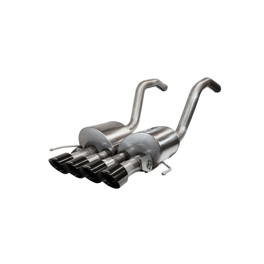 CORSA Performance 14777BLK Corsa 2015-2019 Chevrolet Corvette C7 Z06 6.2L 2.75in Xtreme Axle-Back w/ Dual NPP & Quad Black Tips