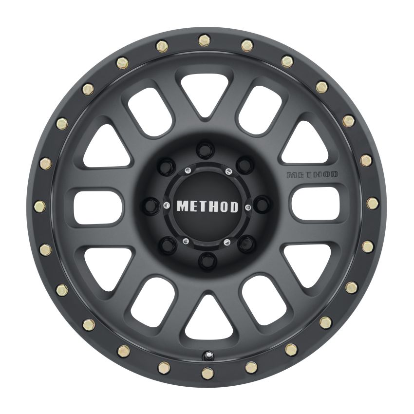 Method Wheels MR30989080818 Method MR309 Grid 18x9 +18mm Offset 8x6.5 130.81mm CB Titanium/Black Street Loc Wheel