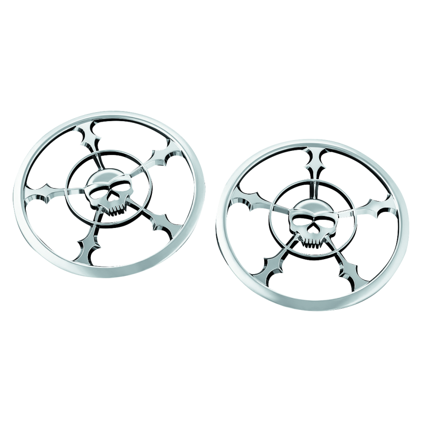 Kuryakyn 7373 Zombie Speaker Grill 14-Up Touring Chrome