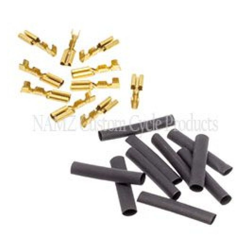 NAMZ NHD-9904 69-81 HD Brake Switches 1/8in. Female Crimp Terminal 22-16g w/Heat Shrink - 10 Pack (HD 9904)