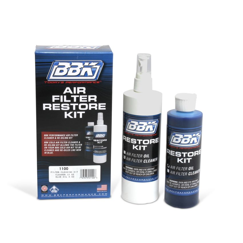 BBK Performance Parts 1100 BBK AIR FILTER CLEANER & BLUE RE-OILING KIT - UNIVERSAL
