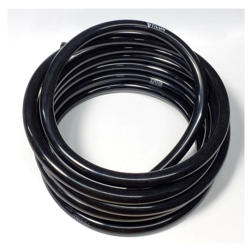Ticon 903-74006-0000 Industries Tig Aesthetics 6mm Silicone Argon Line - 10ft Length (Black)