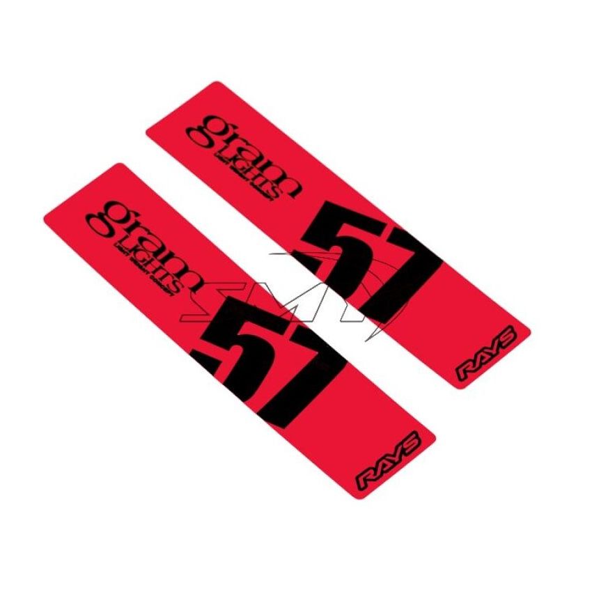 Gram Lights WC57SSTKR 57DR/57CR Spoke Sticker Red (2 PCS)