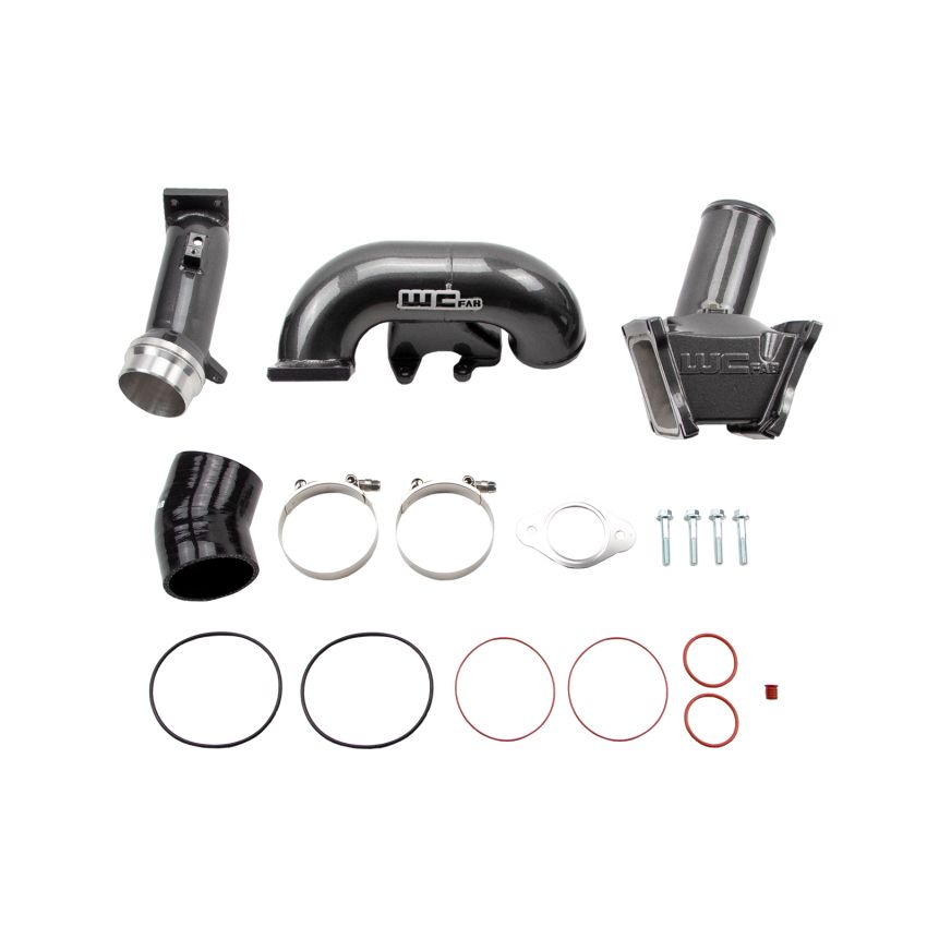 Wehrli WCF100163-GB 2006-2007 LBZ Duramax High Flow 3in Y-Bridge Kit- Gloss Black