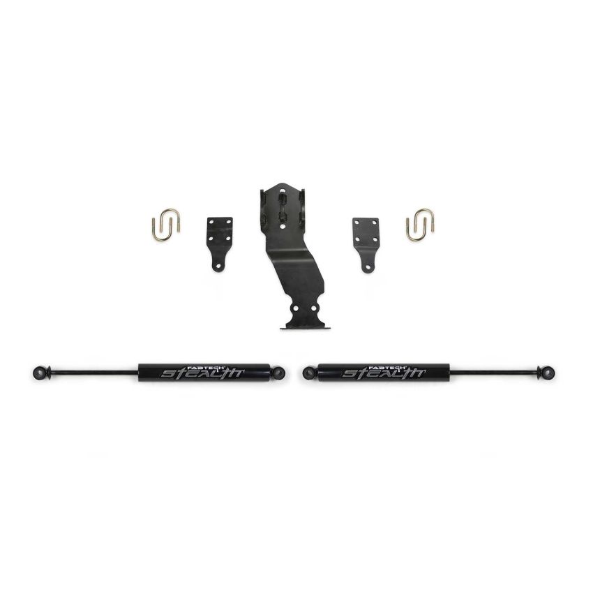 Fabtech FTS22302 17-20 Ford Superduty 4WD Stealth Dual Steering Stabilizer Kit