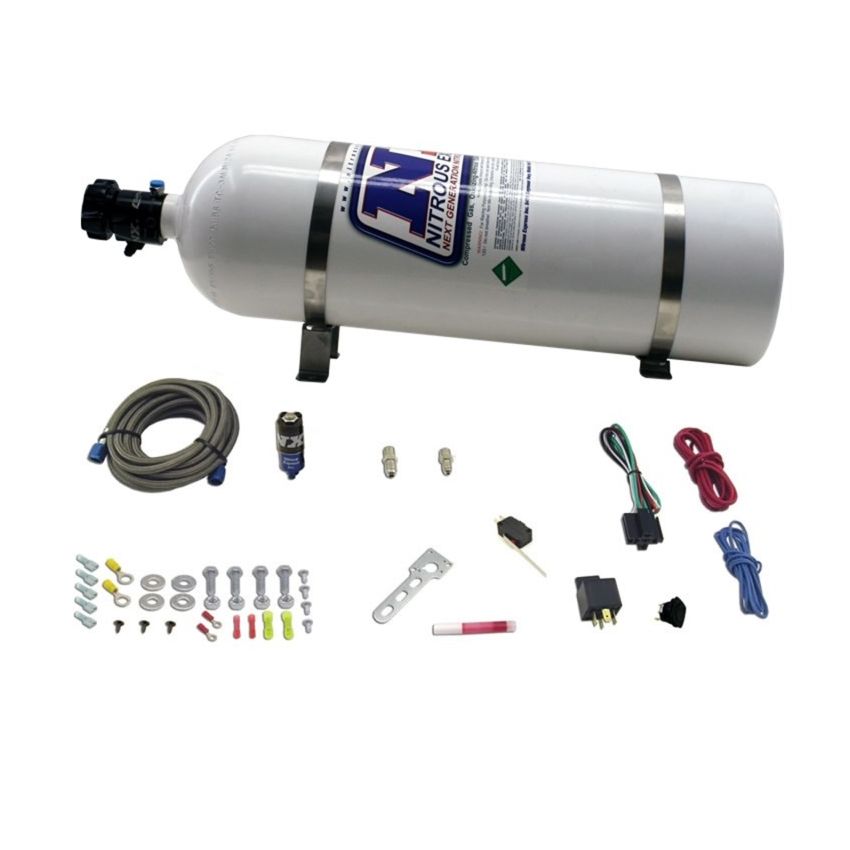 Nitrous Express Diesel Dry Nitrous Kit w/15lb Bottle/Mounting Hardware for 50HP