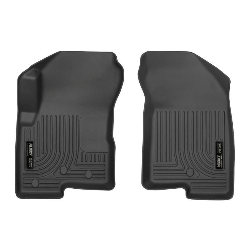 Husky Liners 07-12 Dodge Caliber / 07-12 Jeep Compass WeatherBeater Front Row Black Floor Liners