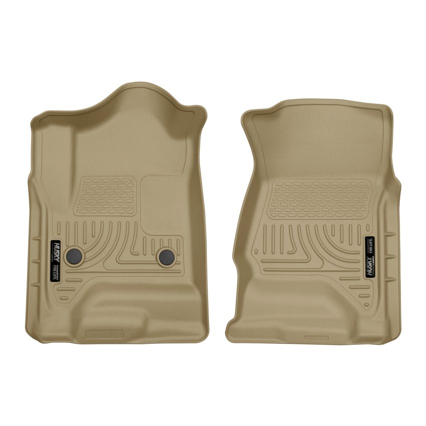 Husky Liners 14 Chevrolet Silverado 1500/GMC Sierra 1500 WeatherBeater Tan Front Floor Liners
